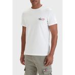 Tommy Jeans Erkek TJM Slim Sign Chest Ss Tee EXT Dm0dm22538 S/S Tişört (1'li Paket), Beyaz (Ecru), XXL