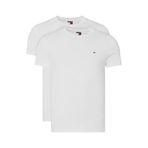 Tommy Jeans Erkek TJM XSLIM 2PACK JERSEY TEE EXT T-shirt Ecru/Ecru L