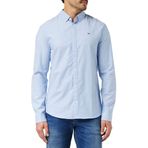 Tommy Jeans Hilfiger Erkek TJM Slim Stretch Oxford Gömlek Tişört, Parfüm Mavisi, XXL