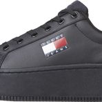 Tommy Jeans Hilfiger Kadın Tjw Flatform Ess Spor Ayakkabı, Black, 38 EU