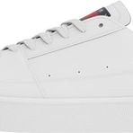 Tommy Jeans Hilfiger Tjm Vulcanized Ess Erkek Spor Ayakkabi, Beyaz, 45
