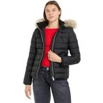 Tommy Jeans Hilfiger TJW BASIC HOODED DOWN JACKET EXT Kadın Ceket, Siyah, M