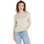 Tommy Jeans Hilfiger TJW ESSENTIAL CREW NECK SWEATER Kadın Kazak, Kahverengi, XS