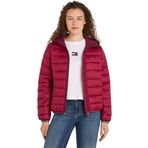 Tommy Jeans Hilfiger TJW QUILTED TAPE HOOD JACKET EXT Kadın Ceket, Mor, M