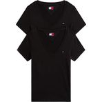 Tommy Jeans Kadın TJW 2PACK V-NECK TEE T-shirt Black/Black XS