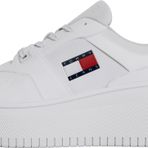 Tommy Jeans Kadın Tjw Retro Basket Flatform Ess Spor Ayakkabı, White, 39 EU