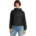 Tommy Jeans Kadın Windbreaker Ceket Essential Kapüşonlu, siyah (Black), XXL Plus