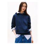 Tommy Jeans Kapüşon Yaka Baskılı Lacivert Kadın Sweatshırt DW0DW21963C1G