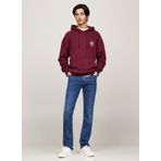 Tommy Jeans Kapüşon Yaka Bordo Erkek Sweatshırt DM0DM19762VLP REG TJ F