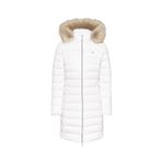 Tommy Jeans Kürk Kapüşonlu Mont, XS, P53252S4726, BEYAZ, Kadın