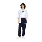 Tommy Jeans Lacivert Kadın Yüksek Bel Standart Fit Baskılı Eşofman Altı, L, 5003174902
