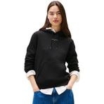 Tommy Jeans Linear kapüşonlu kadın kapüşonlu sweatshirt, siyah (Black), XS