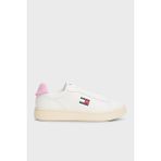 Tommy Jeans Logolu Deri Sneaker Ayakkabı Bayan Ayakkabı EN0EN02815 01V - Beyaz