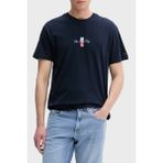 Tommy Jeans Logolu Pamuklu Regular Fit Bisiklet Yaka T Shirt Erkek T Shirt DM0DM22532 C1G - Lacivert - XL