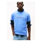 Tommy Jeans Mavi Erkek T-Shirt DM0DM22333C58 TJM SLIM ENTRY DNA SS