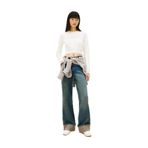Tommy Jeans Nakışlı Kazak, M, 5003344993, Beyaz, Kadın