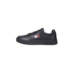Tommy Jeans (NEW) TJM CUPSOLE LEATHER ESS Erkek Spor Ayakkabı, Siyah, 44