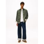 Tommy Jeans Oversized Düz Gömlek, S, DM0DM22016MRH, Haki, Erkek