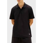Tommy Jeans Pamuk Karışımlı Regular Fit Düğmeli Polo Yaka T Shirt Erkek Polo Yaka T Shirt DM0DM22703 Bds - Siyah - XL