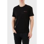 Tommy Jeans Pamuk Regular Fit Bisiklet Yaka T Shirt Erkek T Shirt DM0DM21303 Bds - Siyah