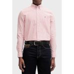 Tommy Jeans Pamuklu Regular Fit Çizgili Uzun Kollu Gömlek Erkek Gömlek DM0DM20668 Xl0 - Kırmızı - 2XL