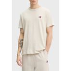 Tommy Jeans Pamuklu Regular Fit Logolu Bisiklet Yaka T Shirt Erkek T Shirt DM0DM22667 Ybh - Beyaz - 2XL