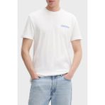 Tommy Jeans Pamuklu Sırt Baskılı Regular Fit Bisiklet Yaka T Shirt Erkek T Shirt DM0DM22547 Ybl - Beyaz - 3XL