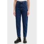 Tommy Jeans Pamuklu Straight Fit Yüksek Bel Daralan Paça Jeans Bayan Kot Pantolon DW0DW22446 1bk - Mavi - 30 - 32