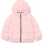 Tommy Jeans Puffer Pembe Kapüşonlu Bebek Mont - 92 cm