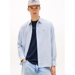 Tommy Jeans Regular Fit Çizgili Gömlek, M, 5003340470, Mavi, Erkek
