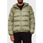 Tommy Jeans Regular Fit Kapüşonlu Kapitoneli Şişme Mont Erkek Mont DM0DM22044 M1L - Yeşil