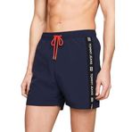 Tommy Jeans Sf Medium Drawstring Side Tape Erkek Mayo, Mavi, S