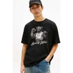 Tommy Jeans Siyah Erkek Regular Fit Baskılı T-Shirt DM0DM22543BDS Siyah T-Shirt
