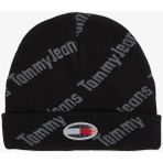 Tommy Jeans Skater Boy S Beanie Print Erkek Siyah Bere