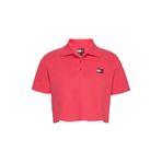 Tommy Jeans Slim Fit Polo Yaka T-shirt, S, 5003238596, Kırmızı, Kadın