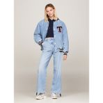 Tommy Jeans Standart Açık Mavi Kadın Ceket Letterman Denım Jacket CH7011