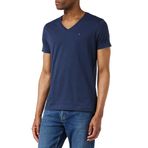 Tommy Jeans TJM ORIGINAL JERSEY V NECK TEE Erkek T-shirt BLACK IRIS L