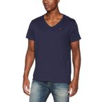Tommy Jeans TJM ORIGINAL JERSEY V NECK TEE Erkek T-shirt BLACK IRIS S