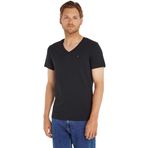 Tommy Jeans TJM ORIGINAL JERSEY V NECK TEE Erkek T-shirt TOMMY BLACK XL