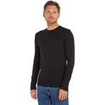Tommy Jeans TJM ORIGINAL RIB LONGSLEEVE TEE Erkek T-shirt TOMMY BLACK XXL