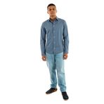Tommy Jeans TJM ORIGINAL STRETCH SHIRT Erkek Gömlek, Gri, S
