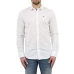 Tommy Jeans TJM ORİJİNAL STREÇ GÖMLEK Erkek Gömlek Klasik Beyaz L