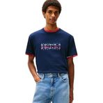 Tommy Jeans TJM REG 1985 DNA GRAPH SS T EXT Erkek T-shirt, Dark Night Navy, S