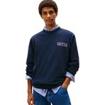 Tommy Jeans TJM REG ENTRY DNA PLAY CREW EXT Erkek Sweatshirt, Dark Night Navy, L