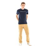 Tommy Jeans TJM REG LINEAR LOGO TEE EXT Erkek T-shirt Dark Blue L