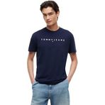 Tommy Jeans TJM REG LINEAR LOGO TEE EXT Erkek T-shirt Dark Blue XL