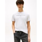 Tommy Jeans TJM REG LINEAR LOGO TEE EXT Erkek T-shirt Silver Grey XL