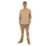 Tommy Jeans TJM REG S FLAG CREW Erkek Sweatshirt, Bej, S