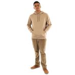 Tommy Jeans TJM REG S FLAG HOODIE Erkek Sweatshirt, Bej, M