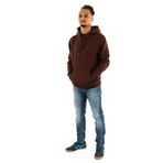 Tommy Jeans TJM REG S FLAG HOODIE Erkek Sweatshirt, Kahverengi, S